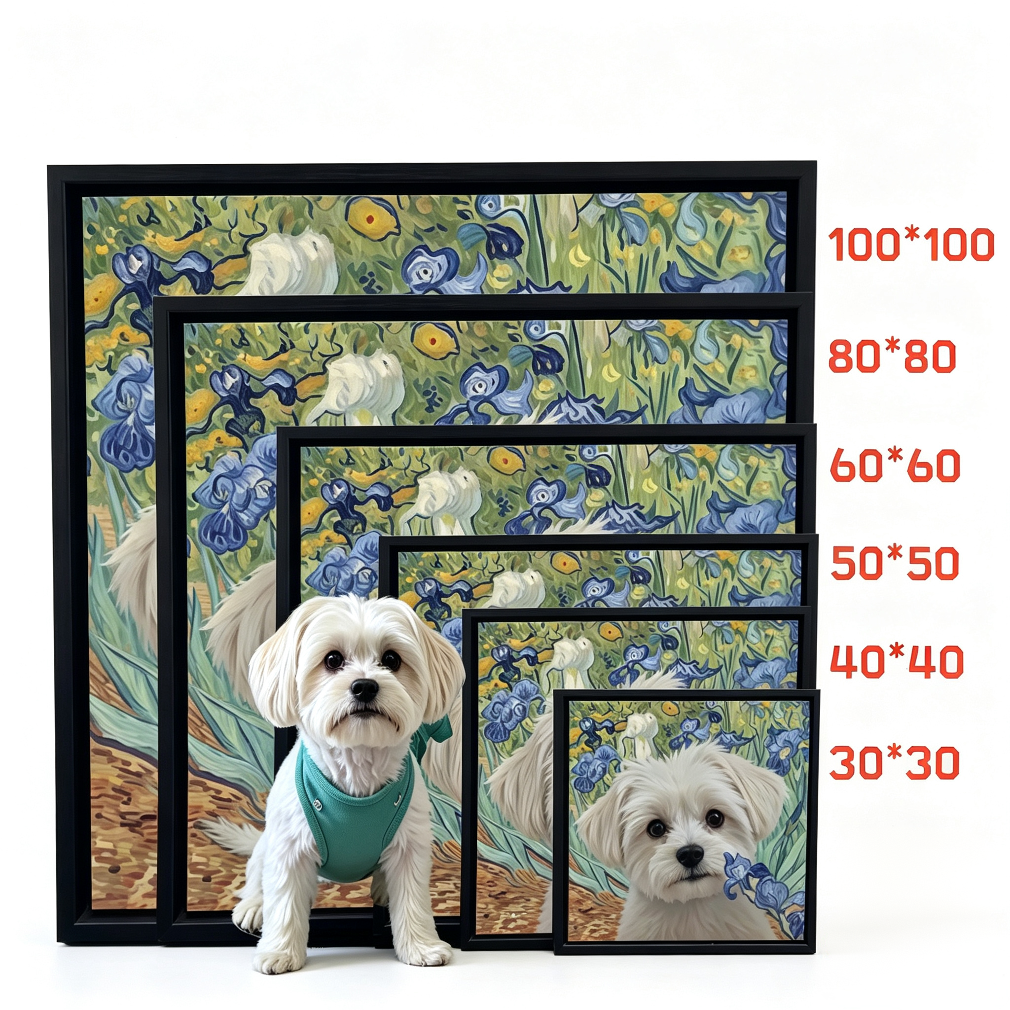 Custom Pet Artwork From Photo - Hand-Painted Oil Painting Wall Decor