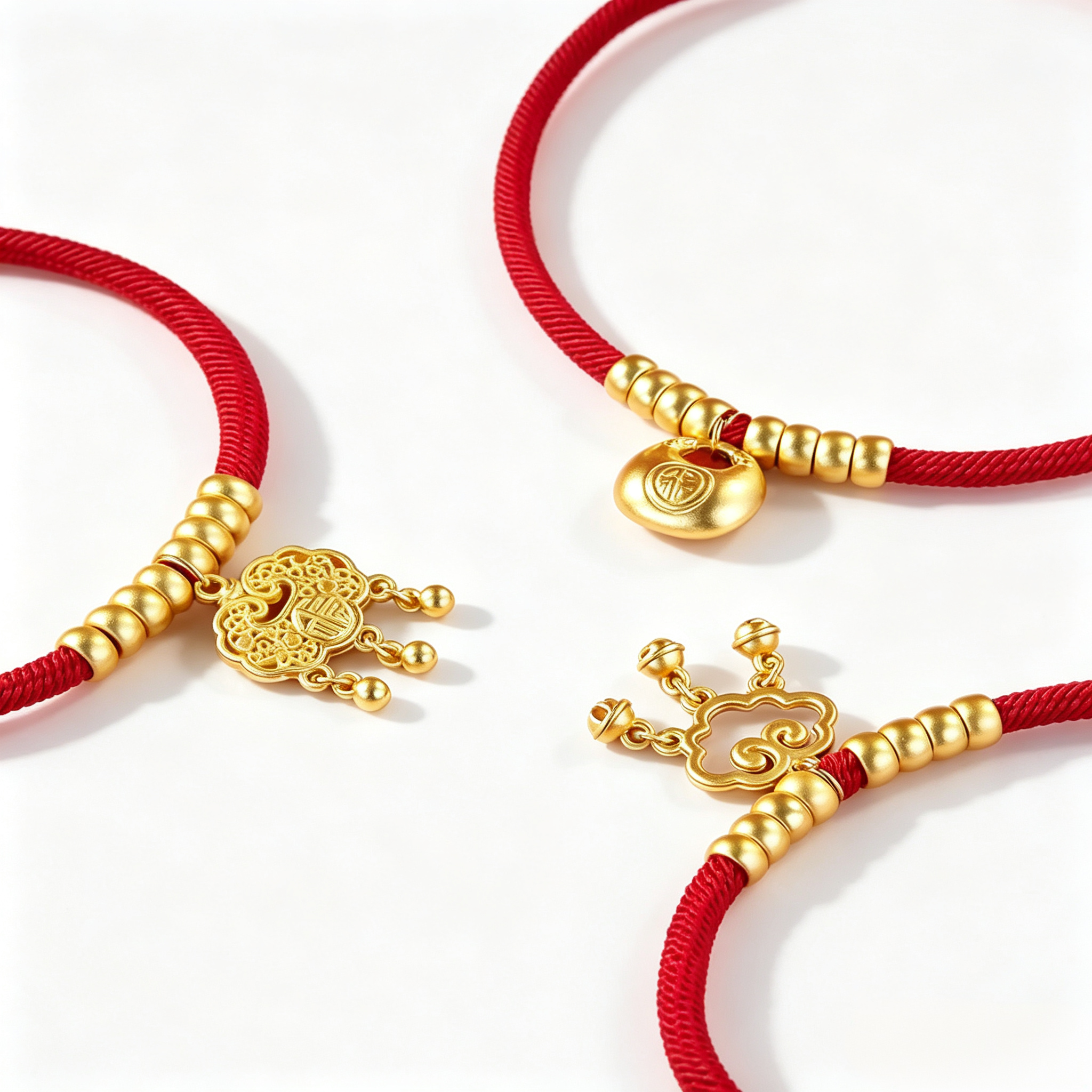 Lucky Gold Lock Pet Collar - Protection & Safety Charm