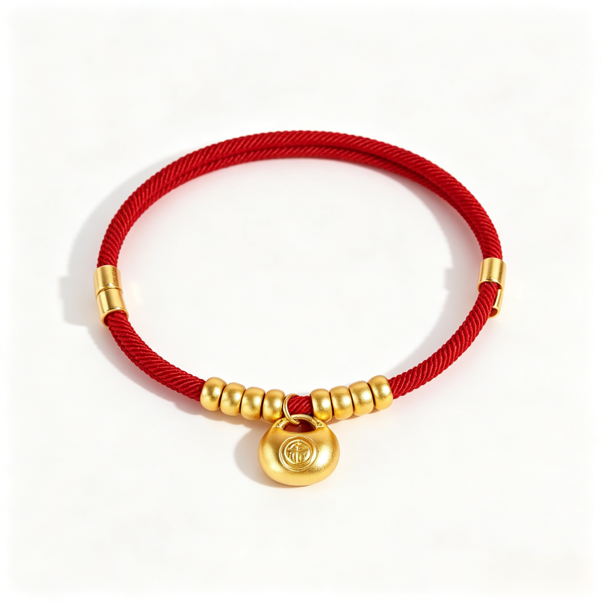 Lucky Gold Lock Pet Collar - Protection & Safety Charm