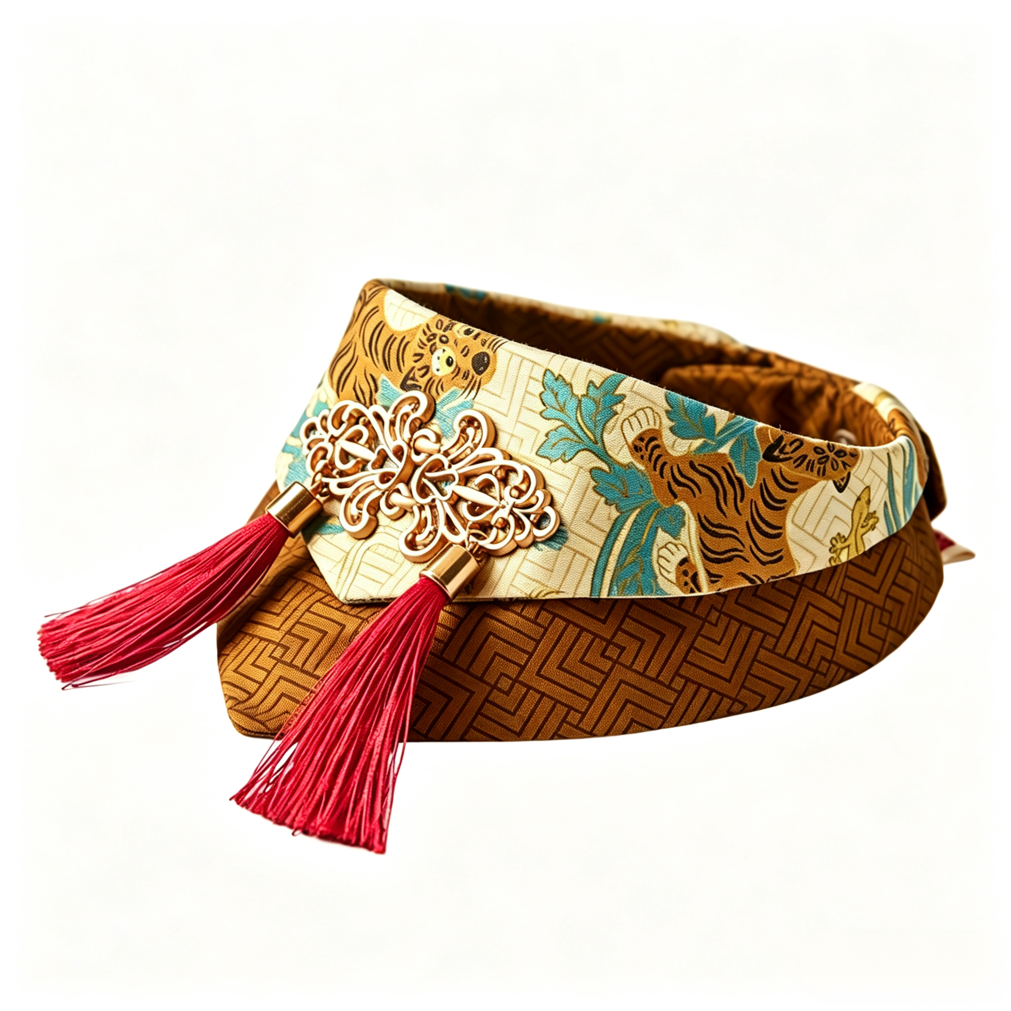 New Chinese Style Pet Triangle Bandana | Cotton Cat & Dog Neckwear