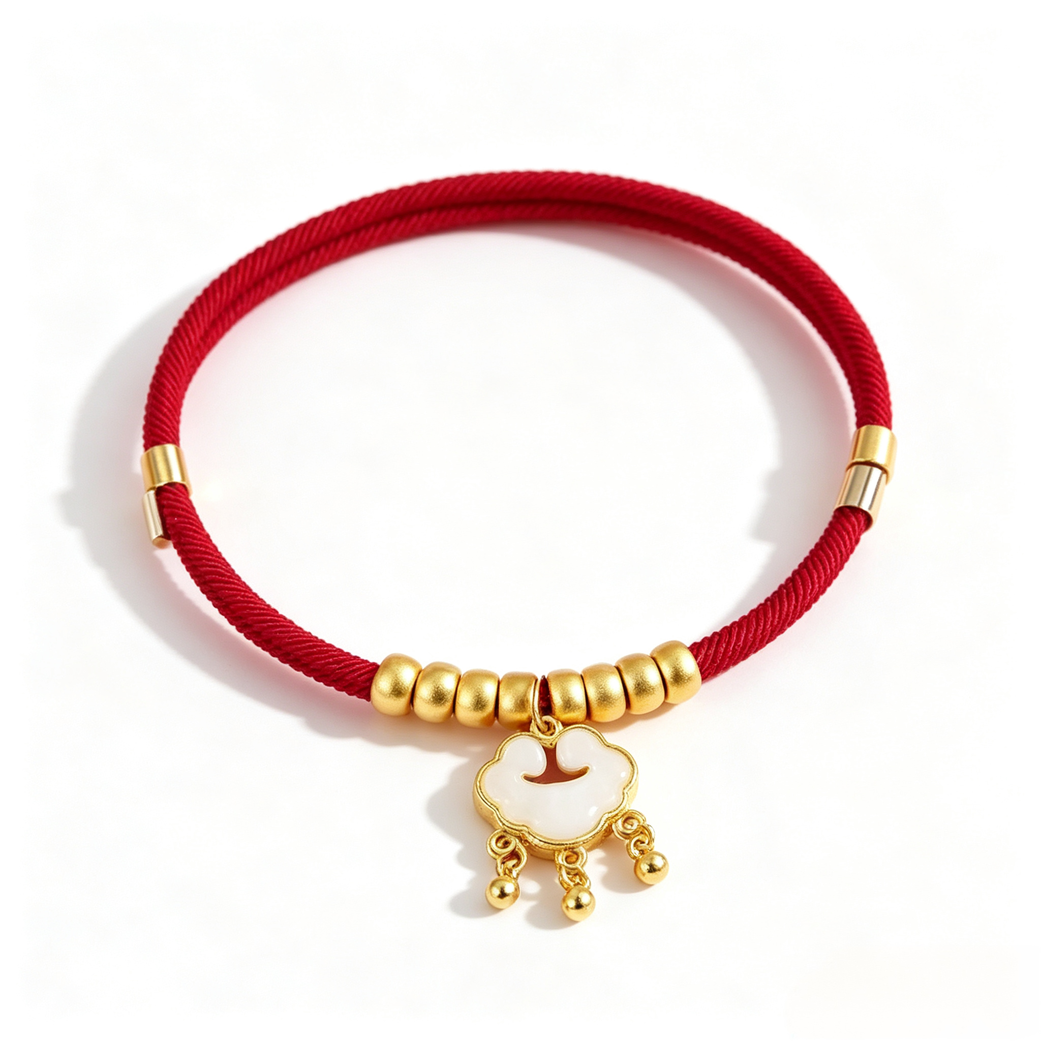 Lucky Gold Lock Pet Collar - Protection & Safety Charm