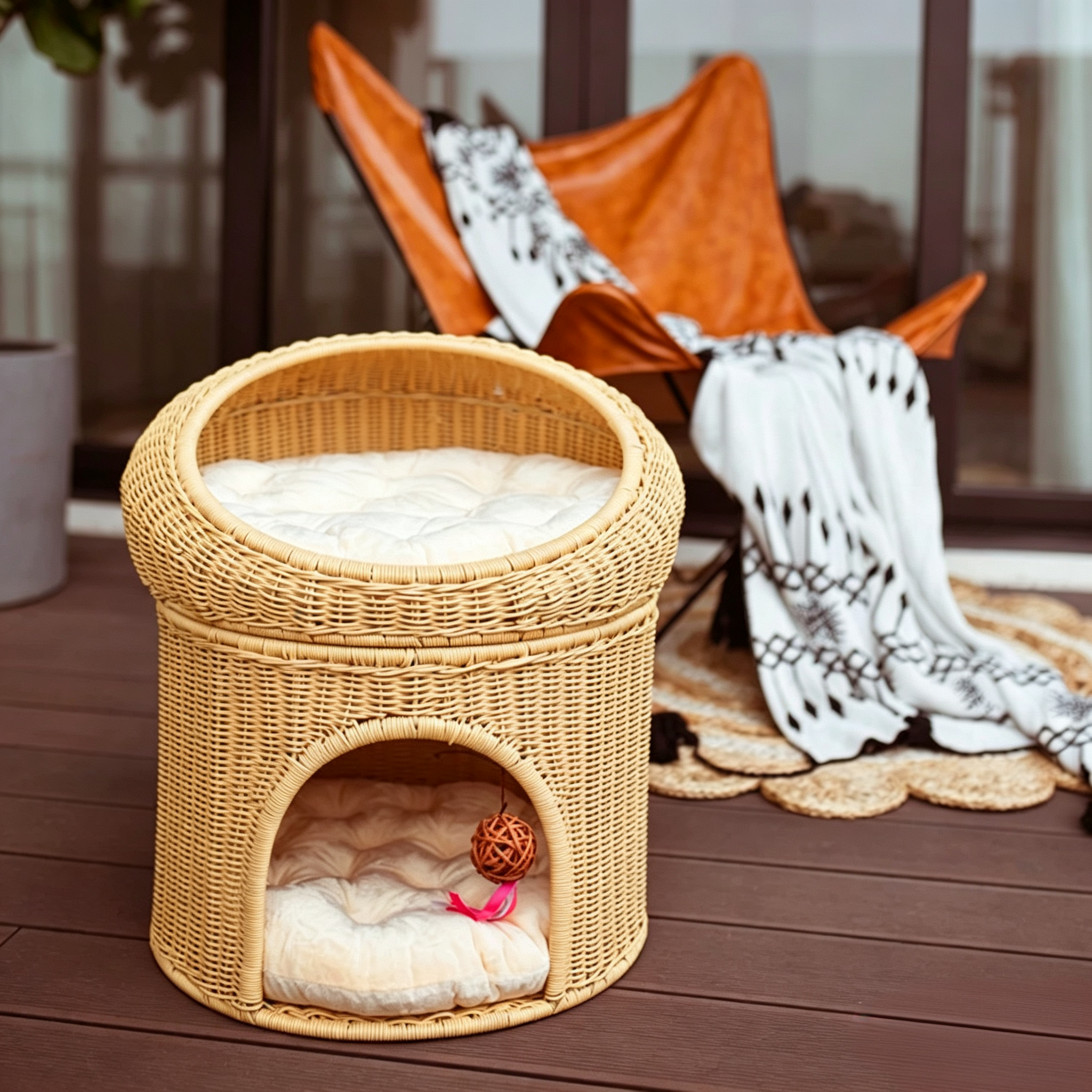 Wicker Cat Bed