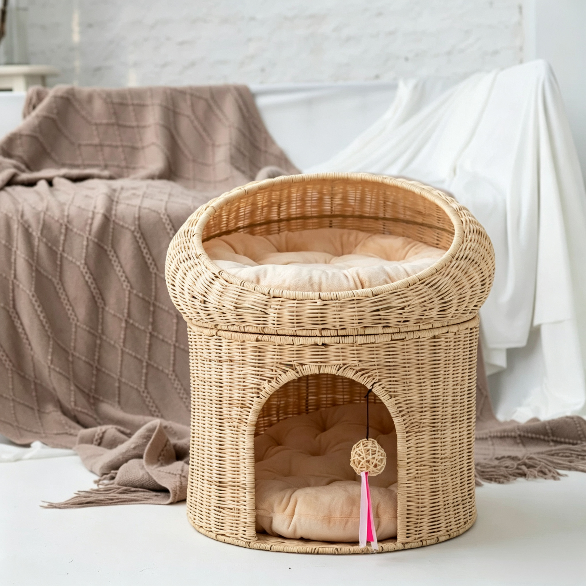 Wicker Cat Bed