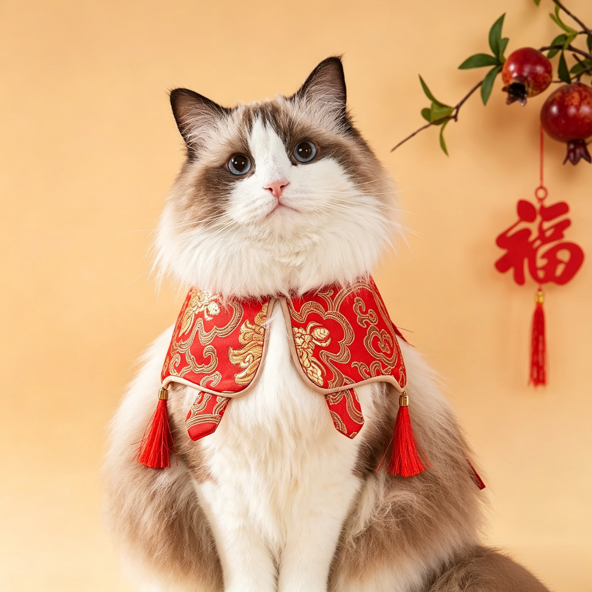 Traditional Festive Pet Neckwear Collar
