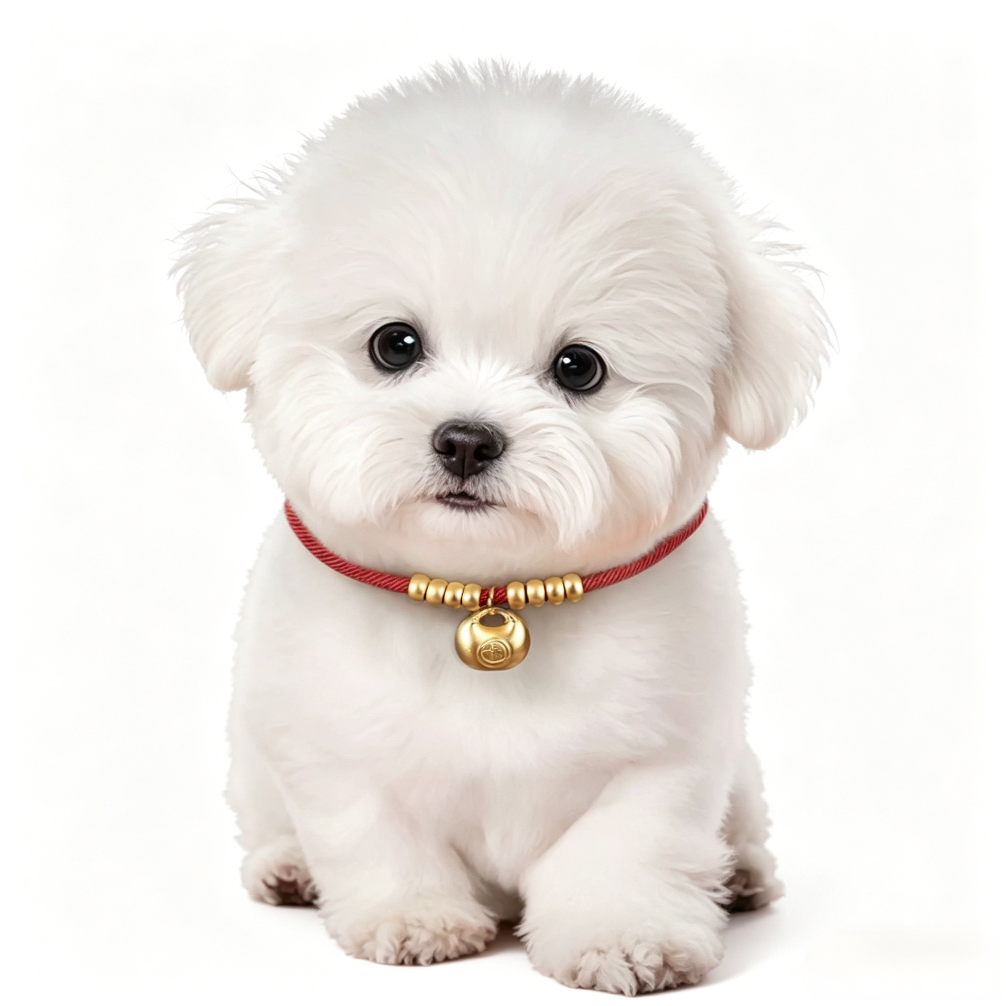 Lucky Gold Lock Pet Collar - Protection & Safety Charm