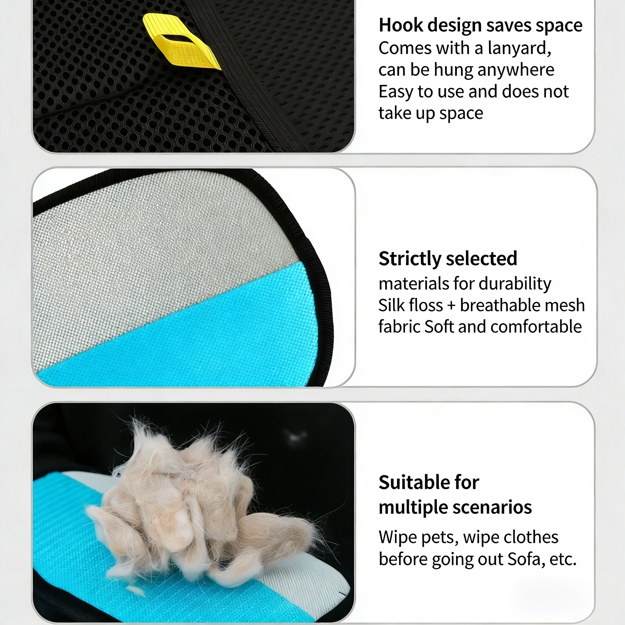 Magic Pet Hair Remover Glove - Efficient Cat Fur Cleaning Brush