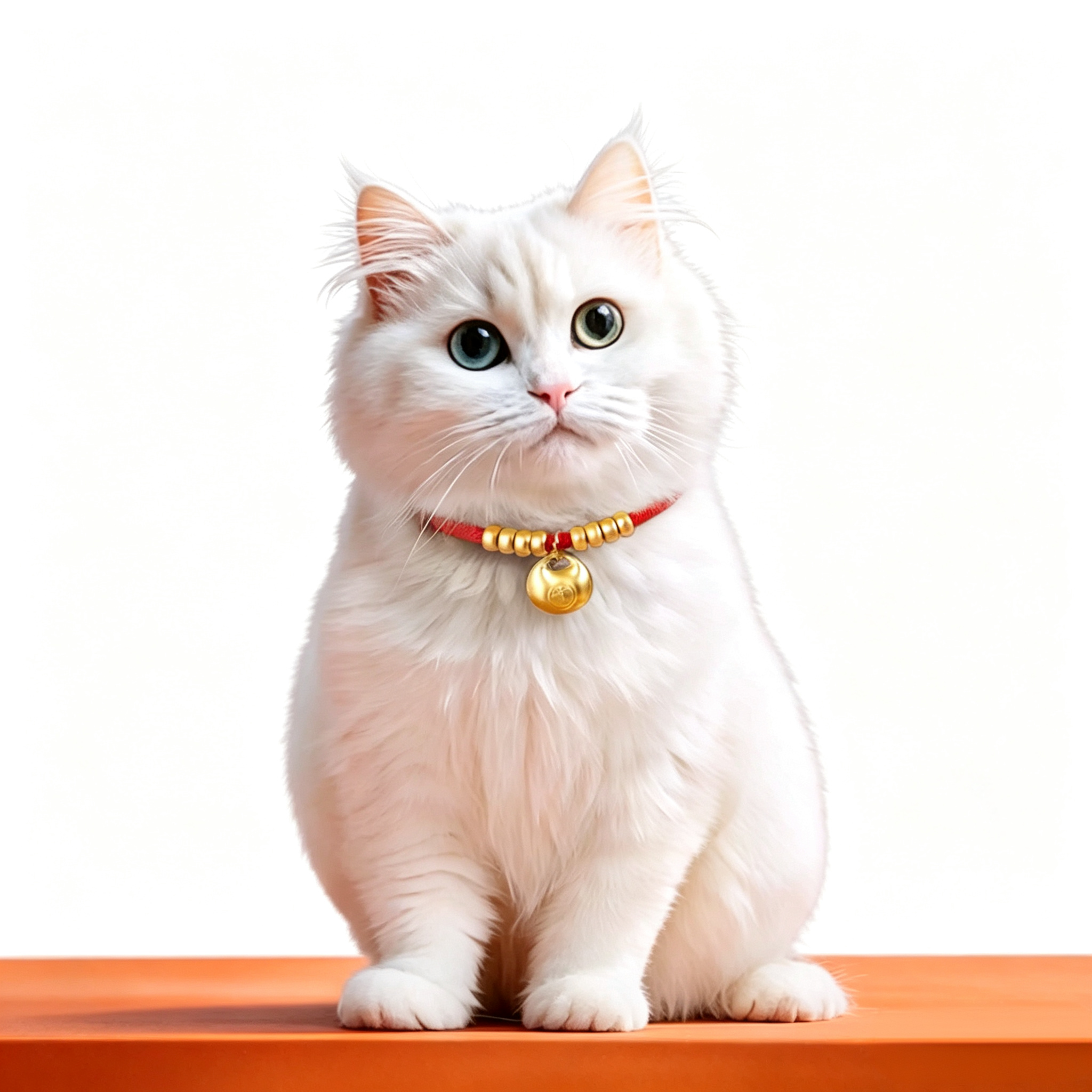 Lucky Gold Lock Pet Collar - Protection & Safety Charm