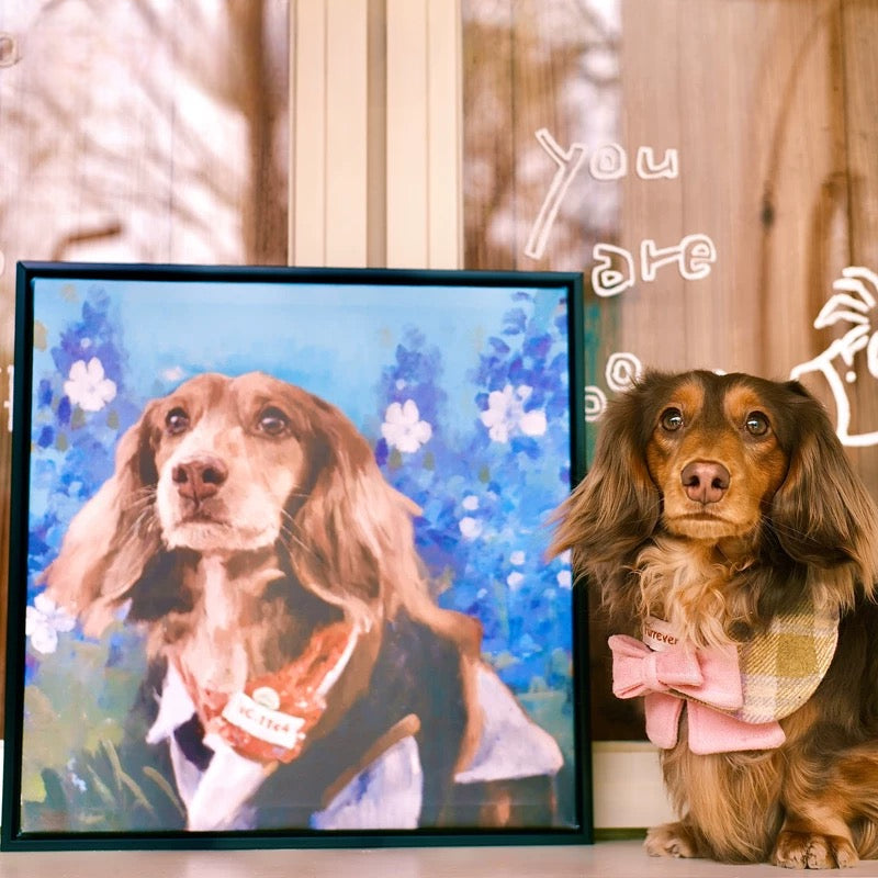 Custom Pet Artwork From Photo - Hand-Painted Oil Painting Wall Decor