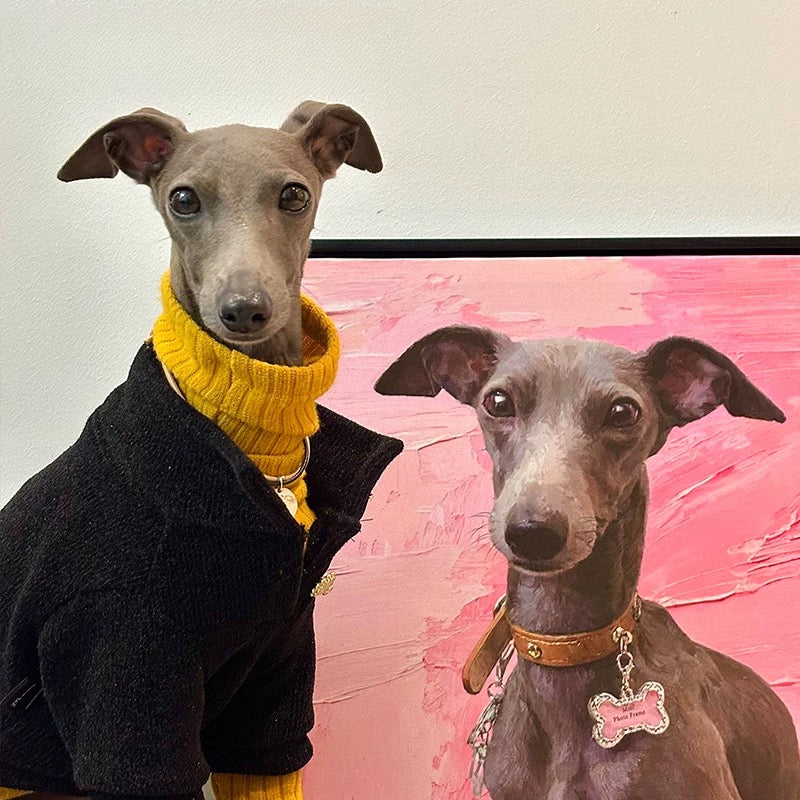 Custom Pet Artwork From Photo - Hand-Painted Oil Painting Wall Decor