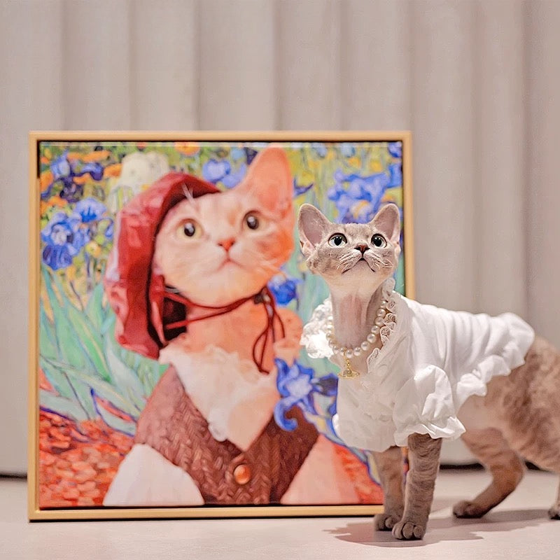 Custom Pet Artwork From Photo - Hand-Painted Oil Painting Wall Decor