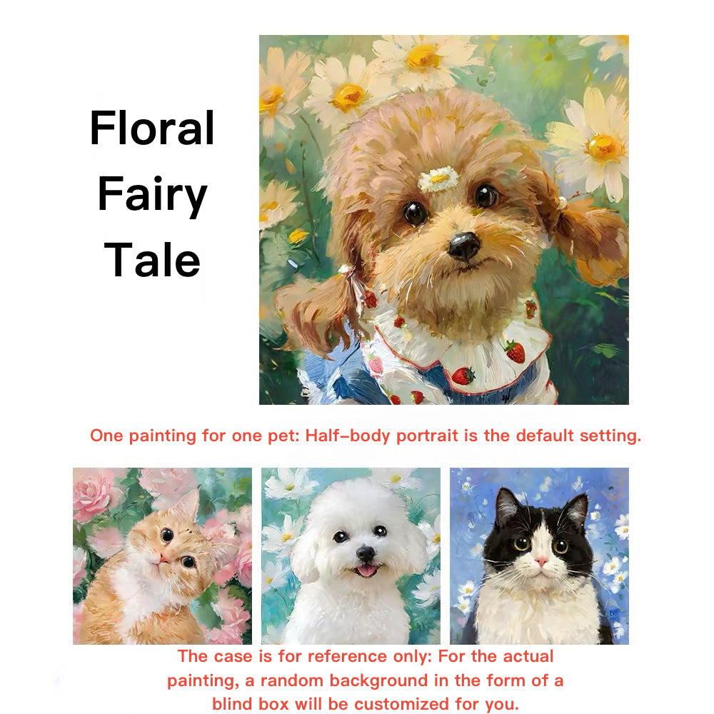 Custom Pet Artwork From Photo - Hand-Painted Oil Painting Wall Decor